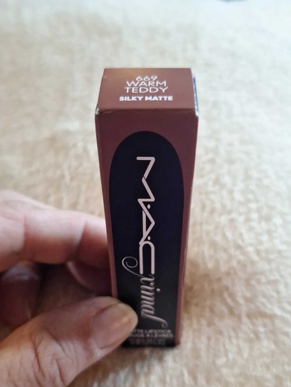 M.A.C. Warm Teddy Silky Matte Lipstick - Deep Brown