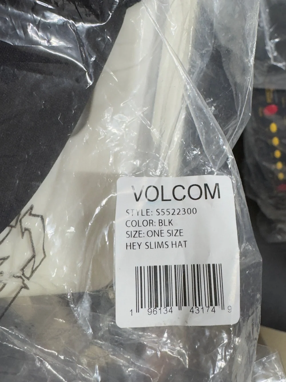 Volcom black hat