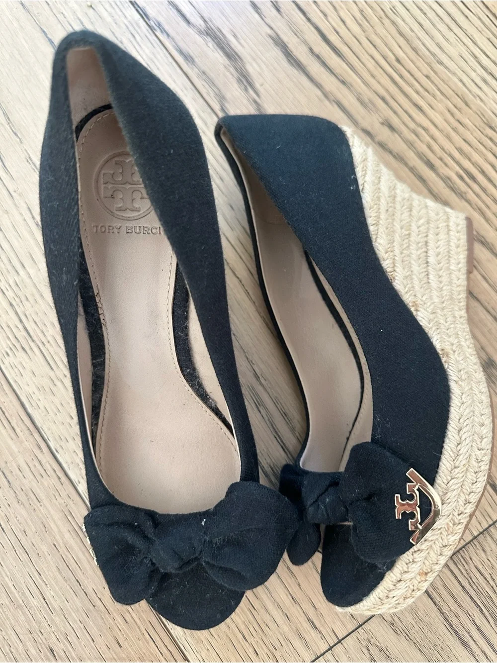 Tory Burch Women's Dory Peep-Toe Espadrille Wedge