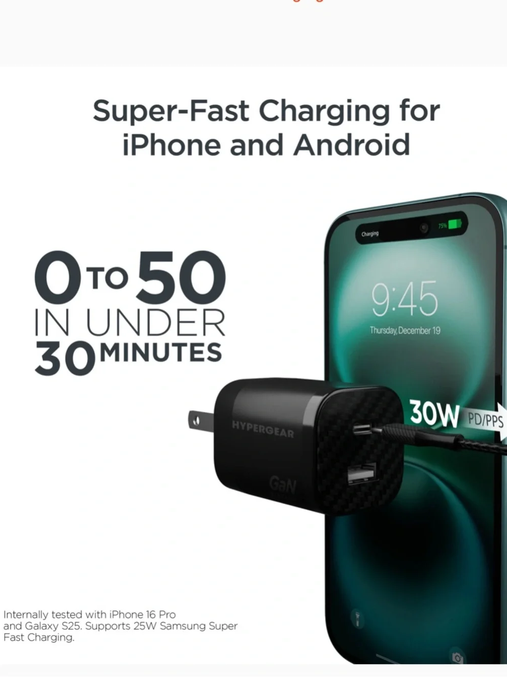 Hypergear Techcessories 30w usb
