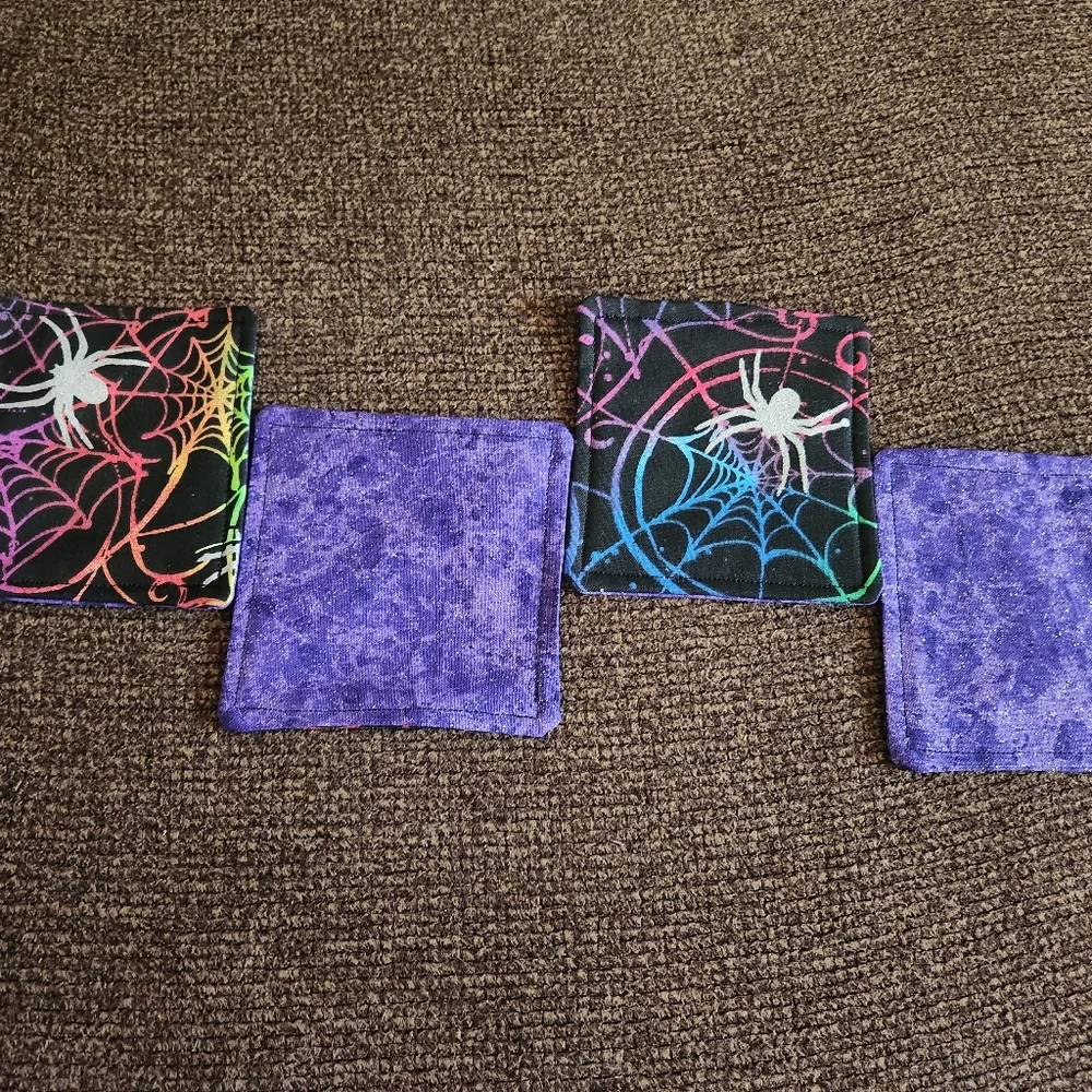 Handmade halloween spiderwebs