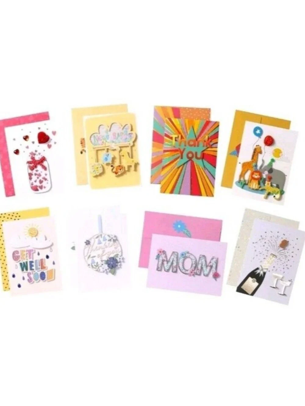 PRO4ALL Hand Crafted All Occasion Greeting Card Collection, 40-count NEW MODEL