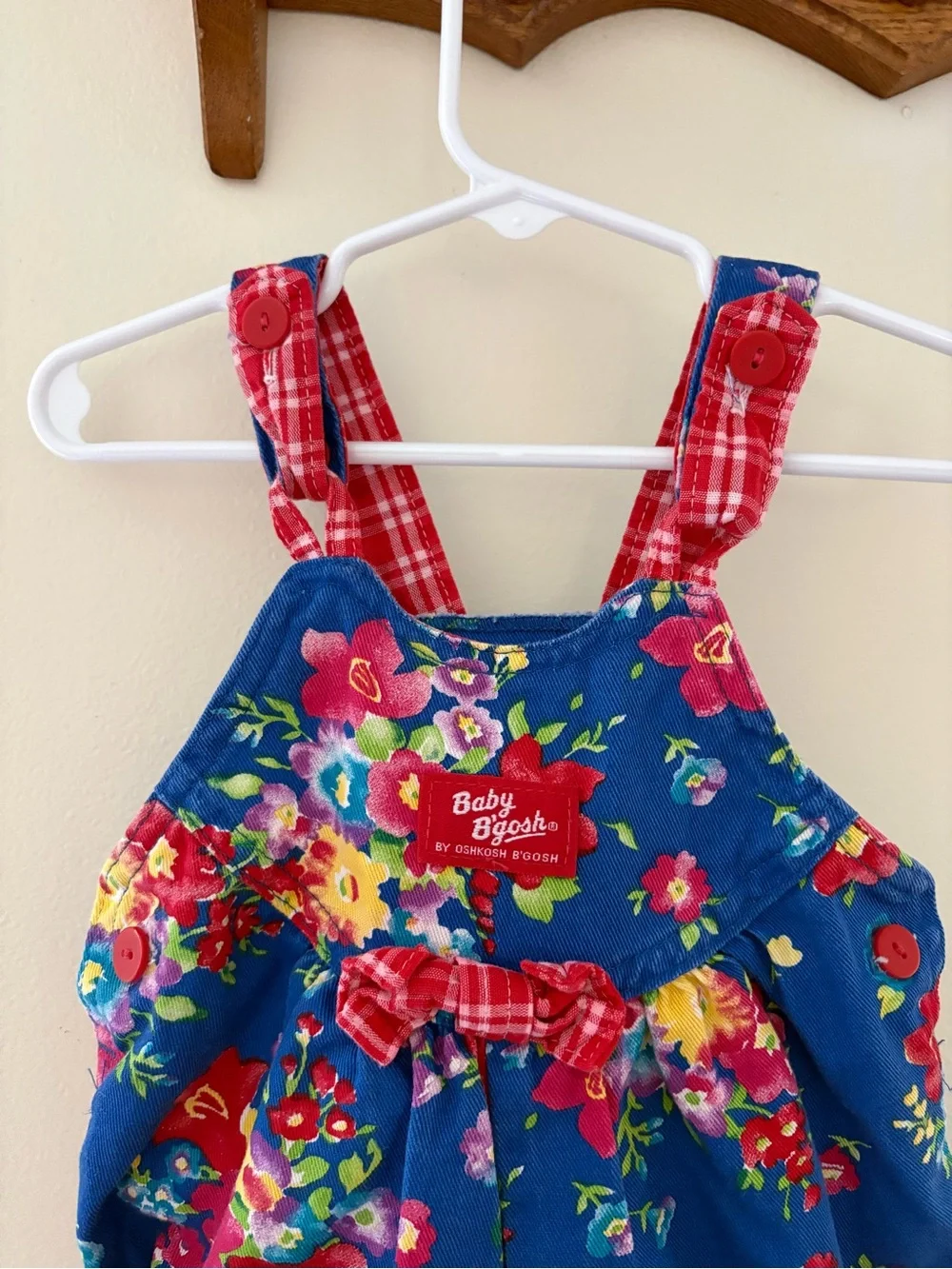 Vintage Floral Baby B’Gosh Bubble Romper Overalls Size 12 Months