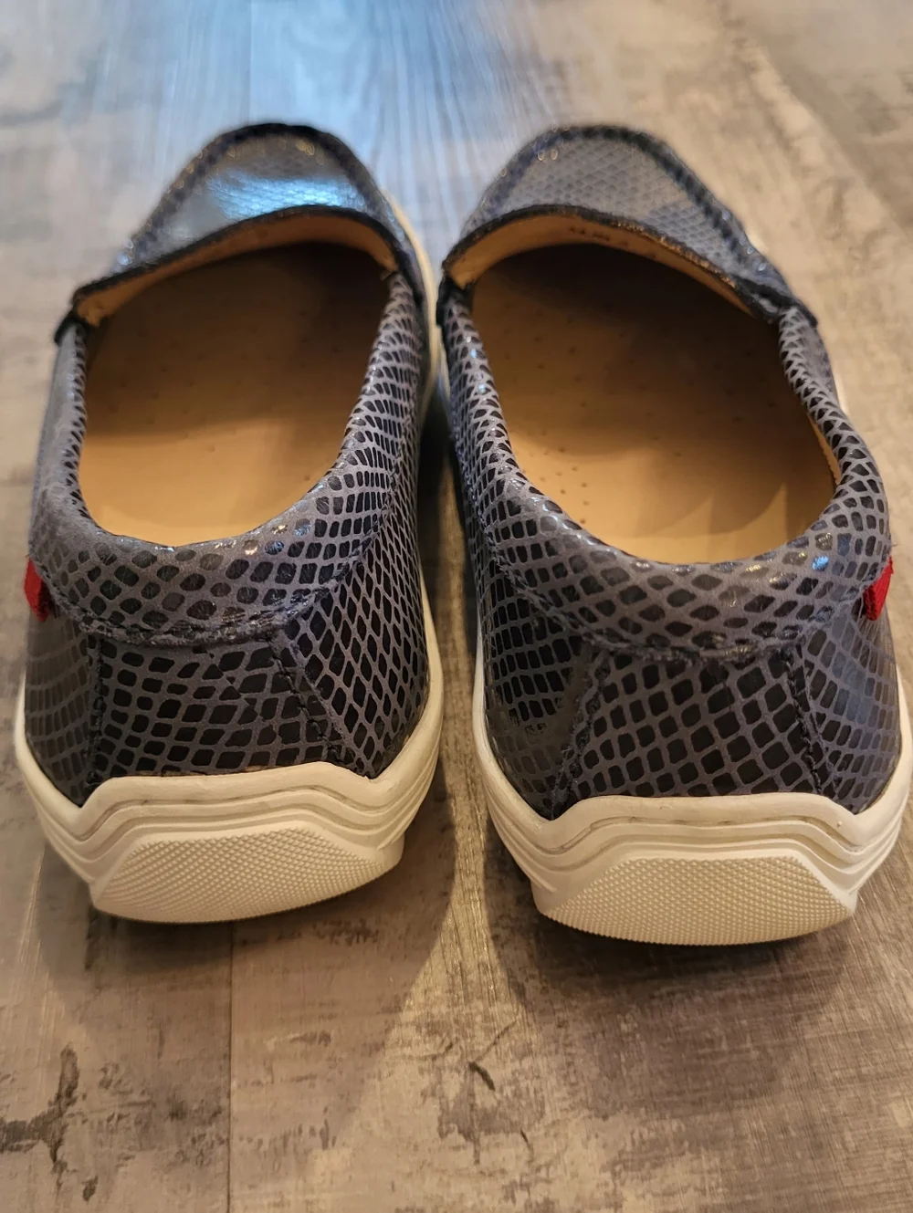 Youth Marc Joseph Union St Loafer Shoes size 2 Navy Blue Leather Unisex Boy Girl