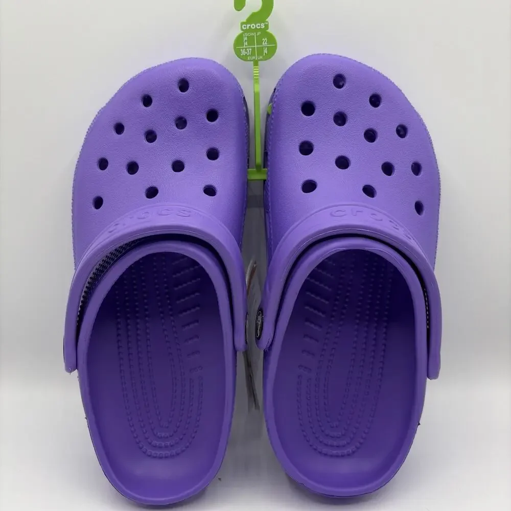 Crocs Purple Kids Classic Clog Galaxy 206991 Size J4 Youth 4 Slip On 206991 NWT