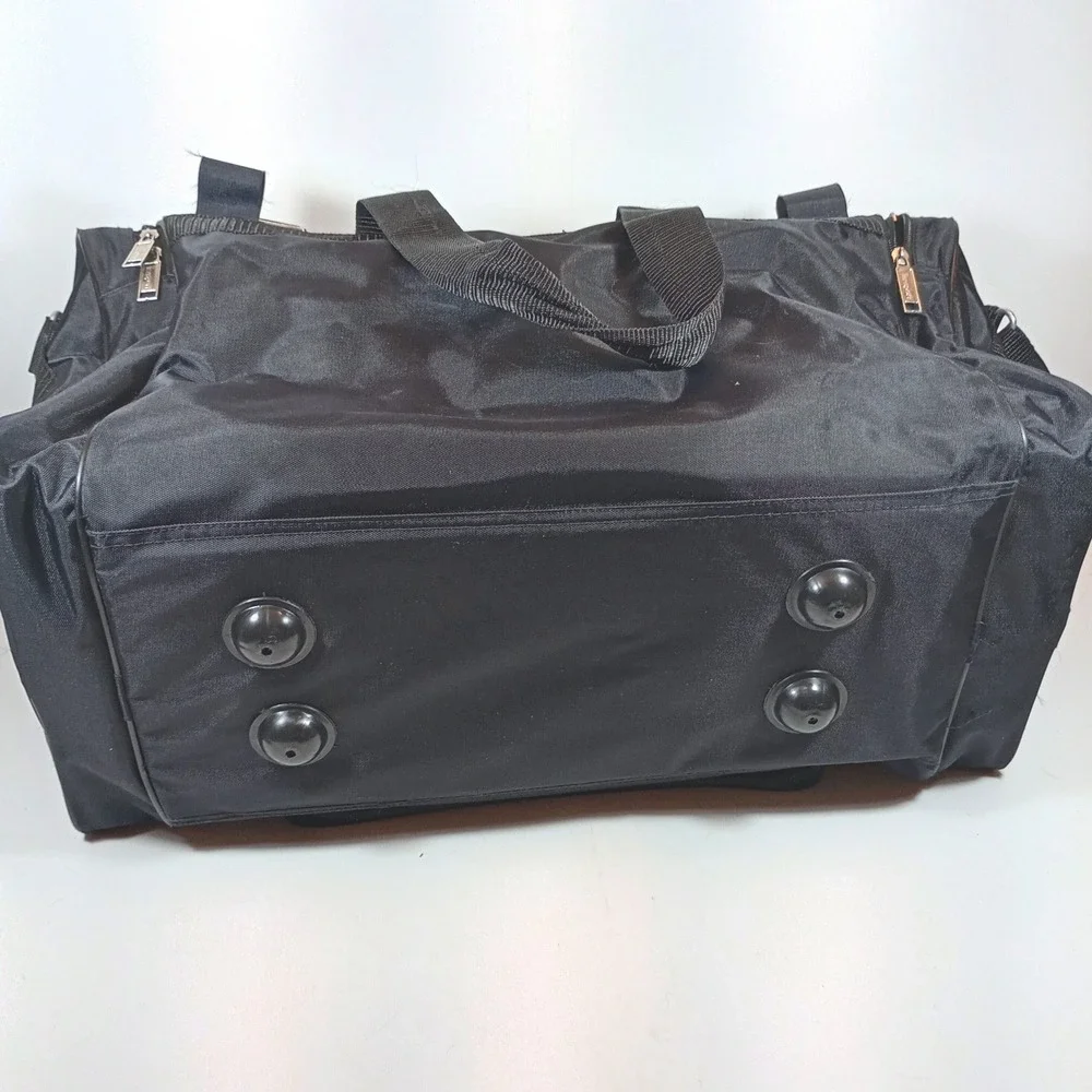 Diesel Duffel Bag Large Black Nylon Good Multi-Pocket Travel Gym Weekender Bag
