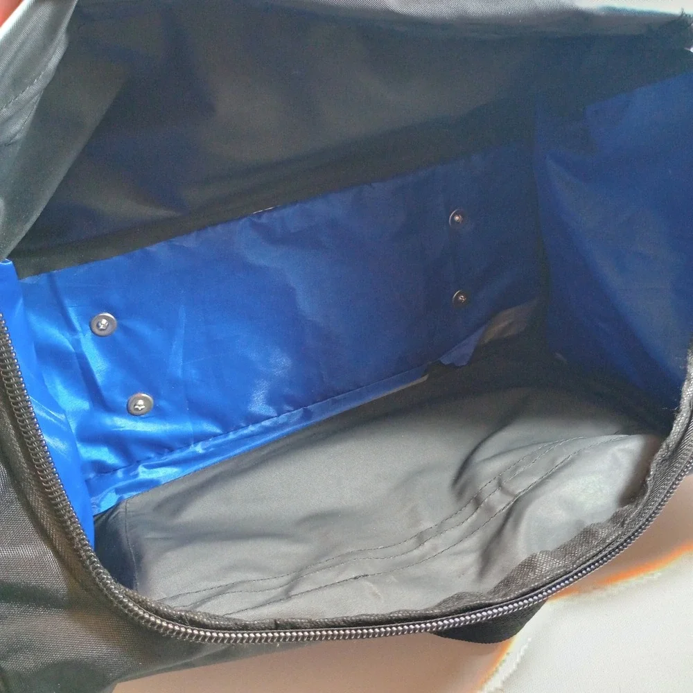 Diesel Duffel Bag Large Black Nylon Good Multi-Pocket Travel Gym Weekender Bag
