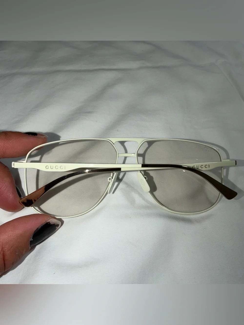 Gucci aviators cream