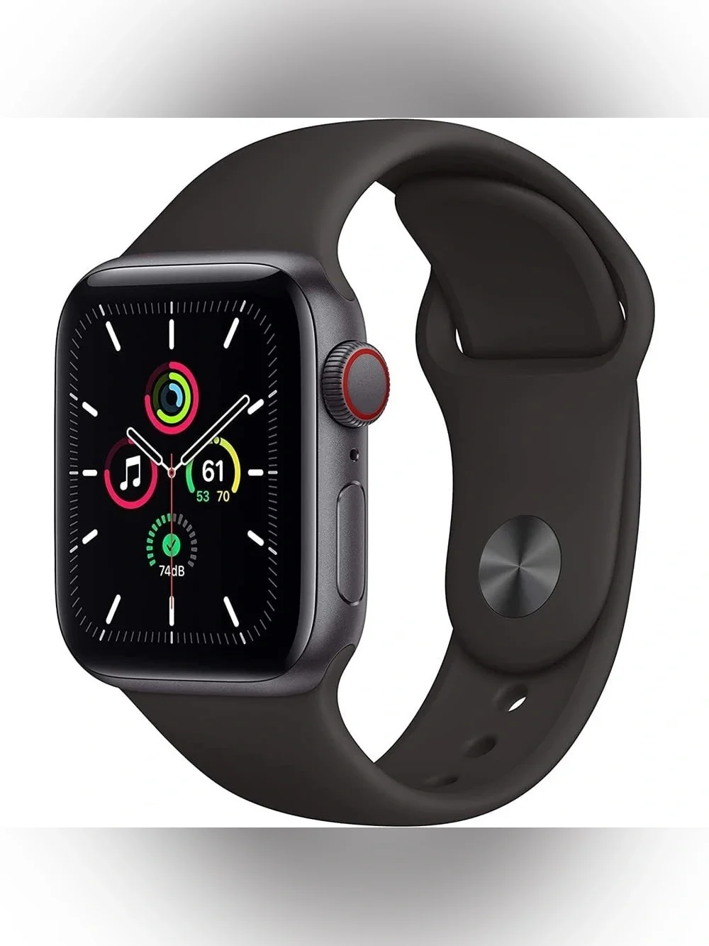 Apple Watch SE 44 MM - Space Gray Cellular with Accessories and multi charger!