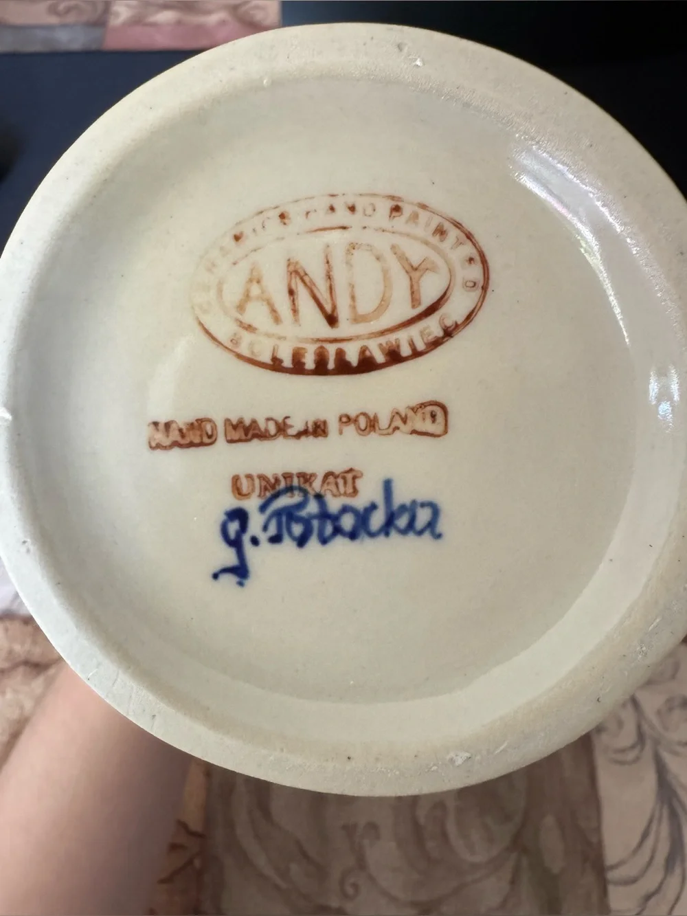 Andy Polish Pottery hand painted