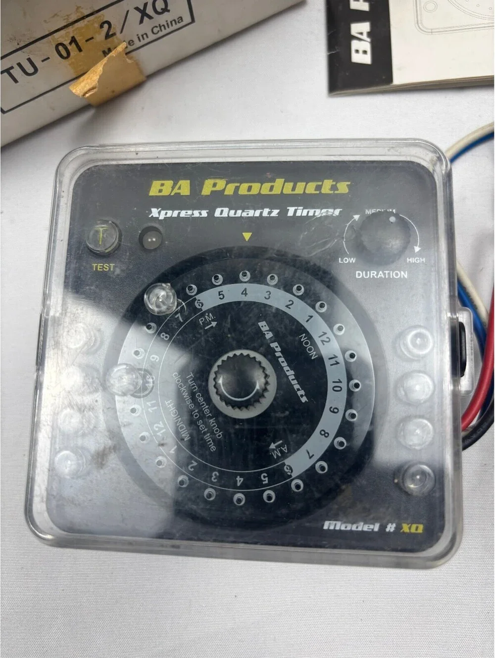 BA Products Xpress Quartz Timer Model XQ with Box and Manual