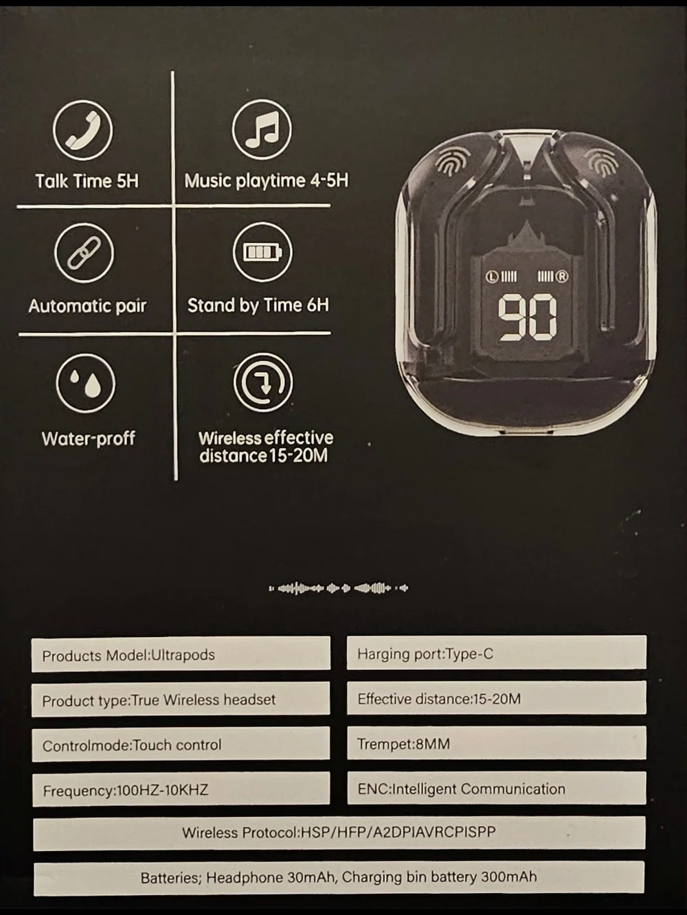 Ultrapods Max wireless earbuds