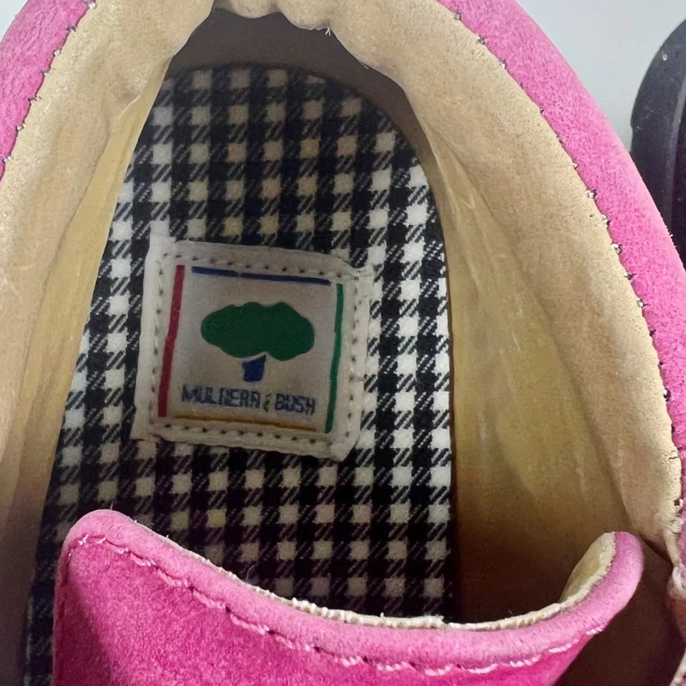 Mulberry Bush pink suede
