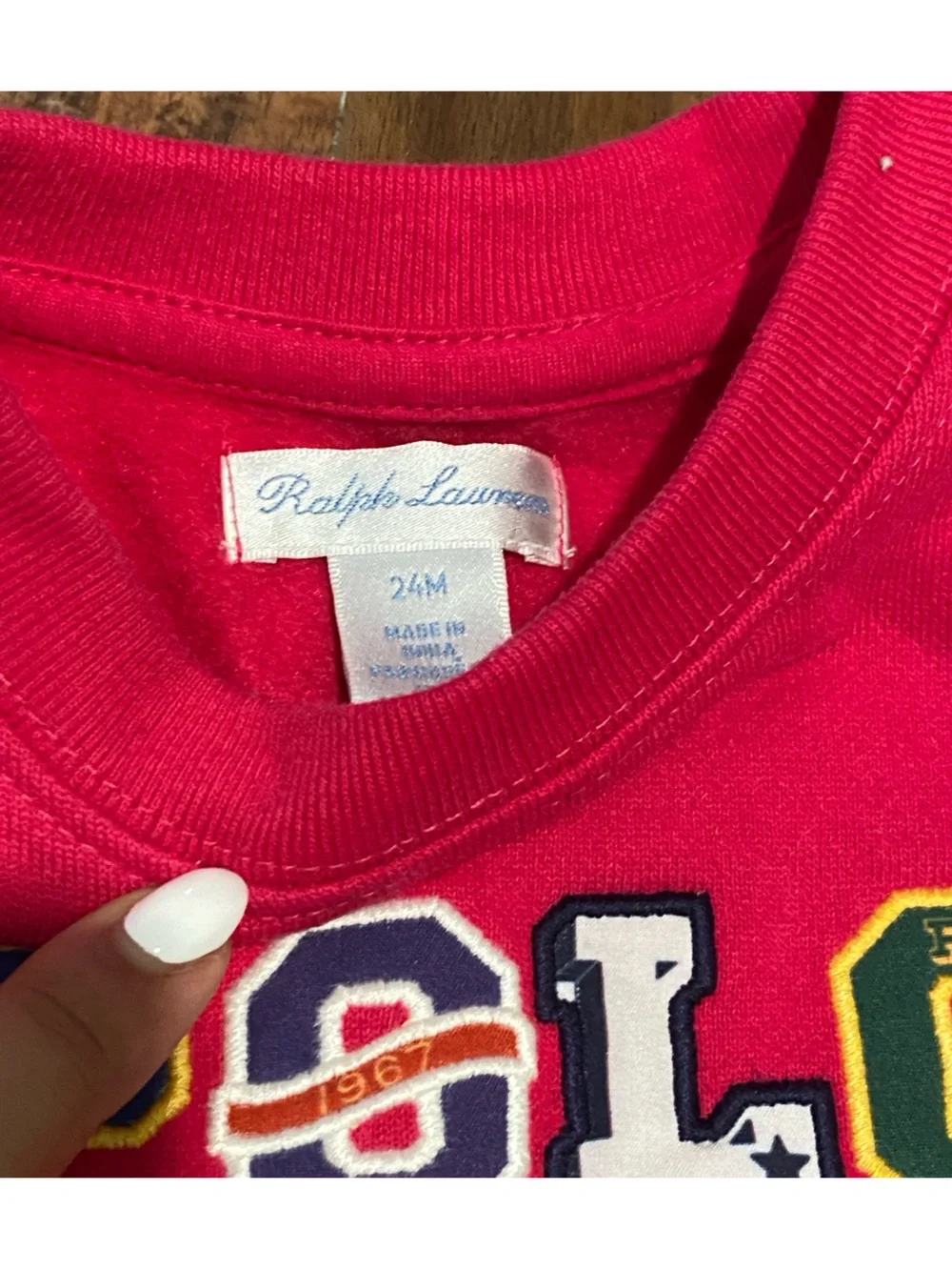 Ralph Lauren magenta crewneck