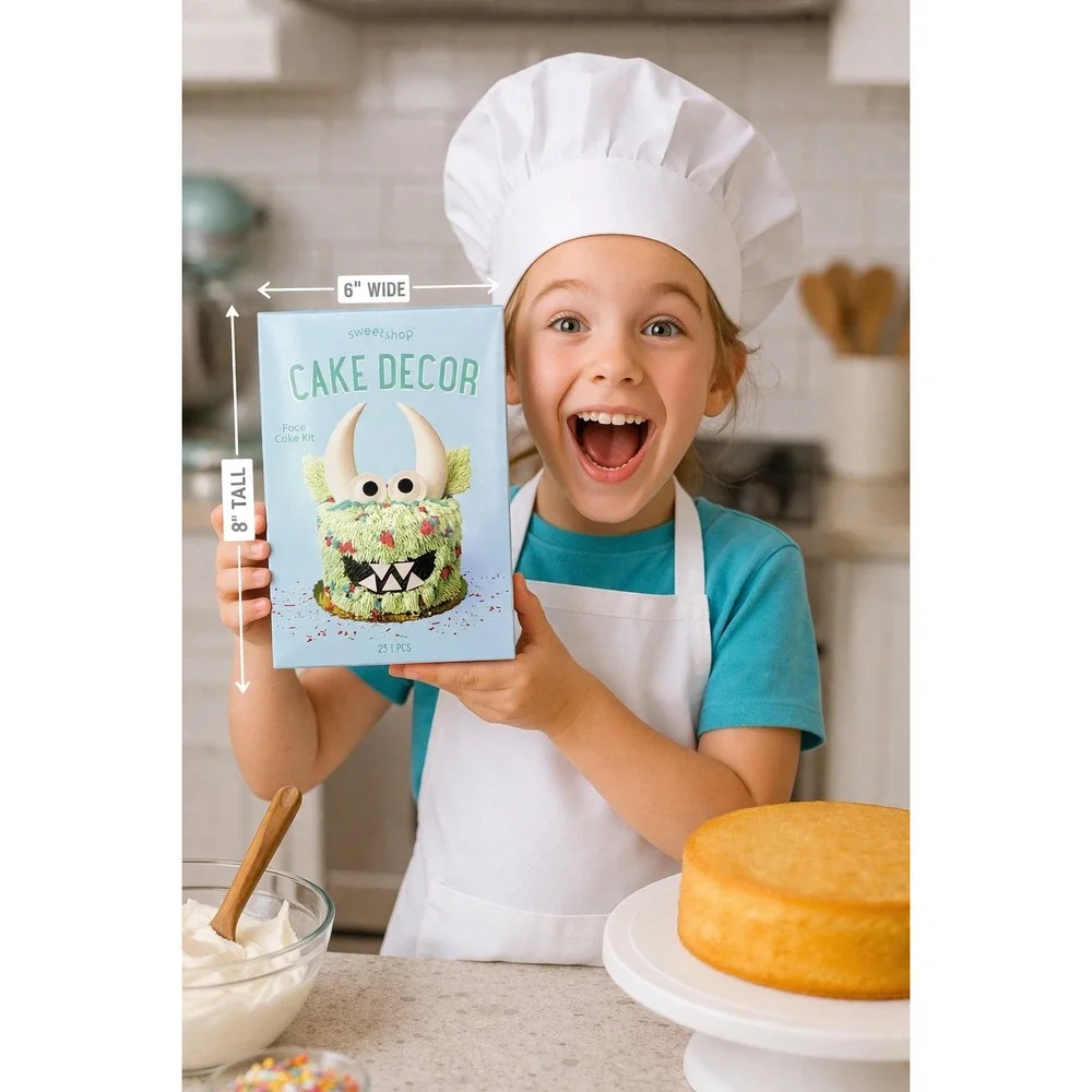 Sweetshop Cake Decor 23pc Kids Birthday Cake Decorating Kit Reusable‎ Party Set