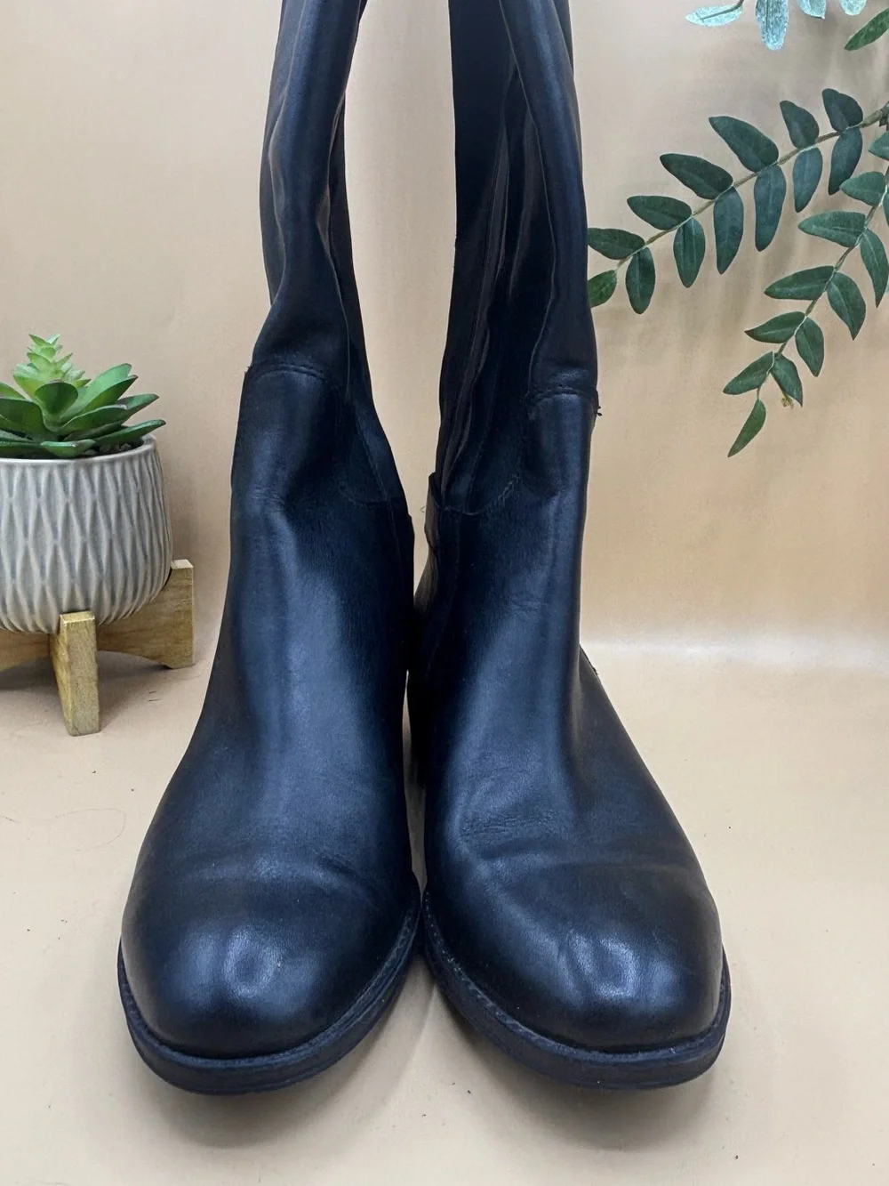 Sam Edelman Black Leather Over-the-Knee Riding Boots Women’s Size 6.5M