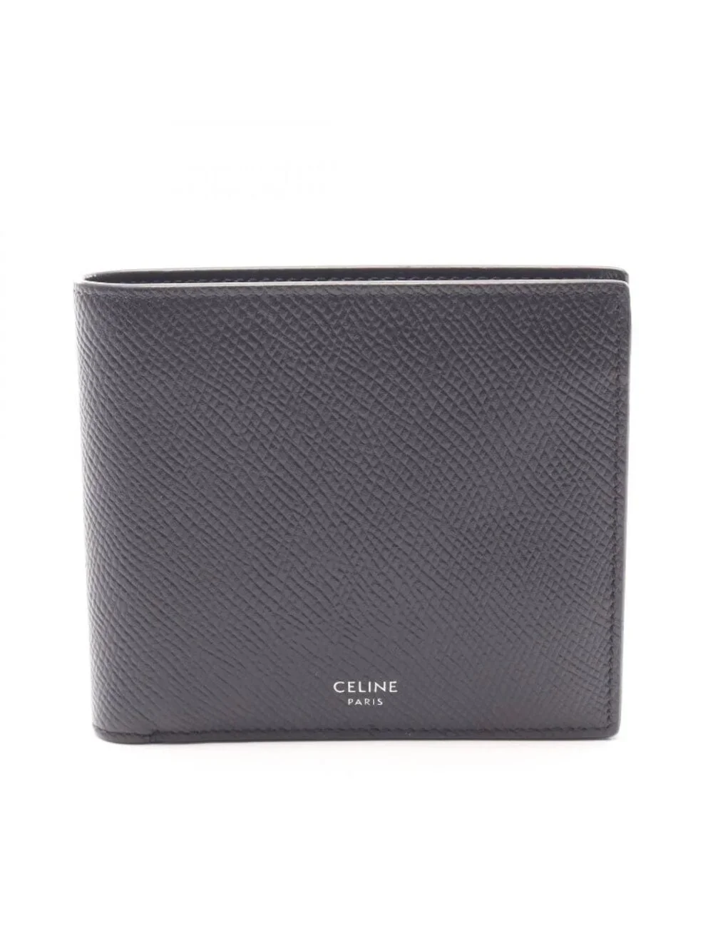 Celine Bifold Wallet Black Leather
