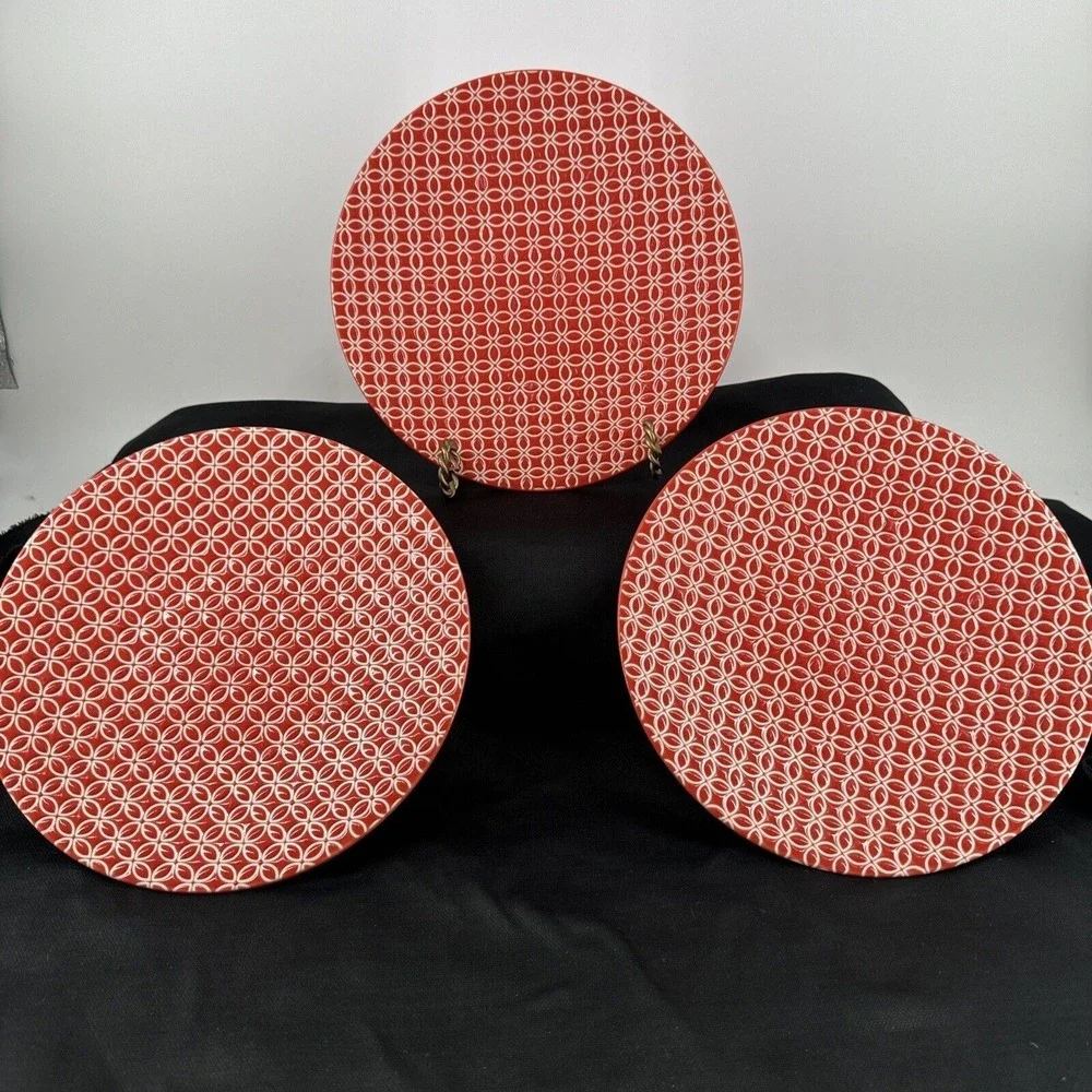 Salad‎ Plates Set of 3 Pier 1 Imports Stoneware Livingston 8