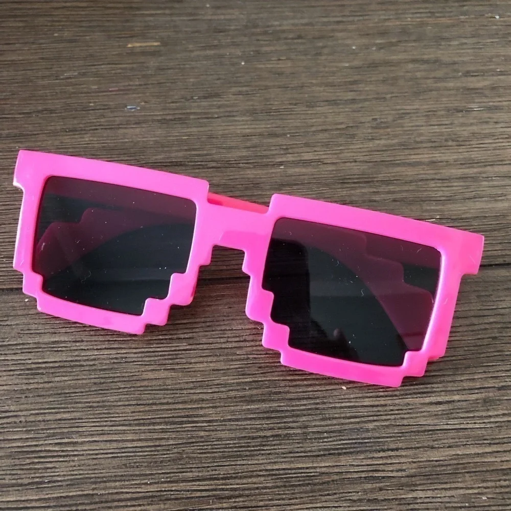 Minecraft kids pink pixel sunglasses