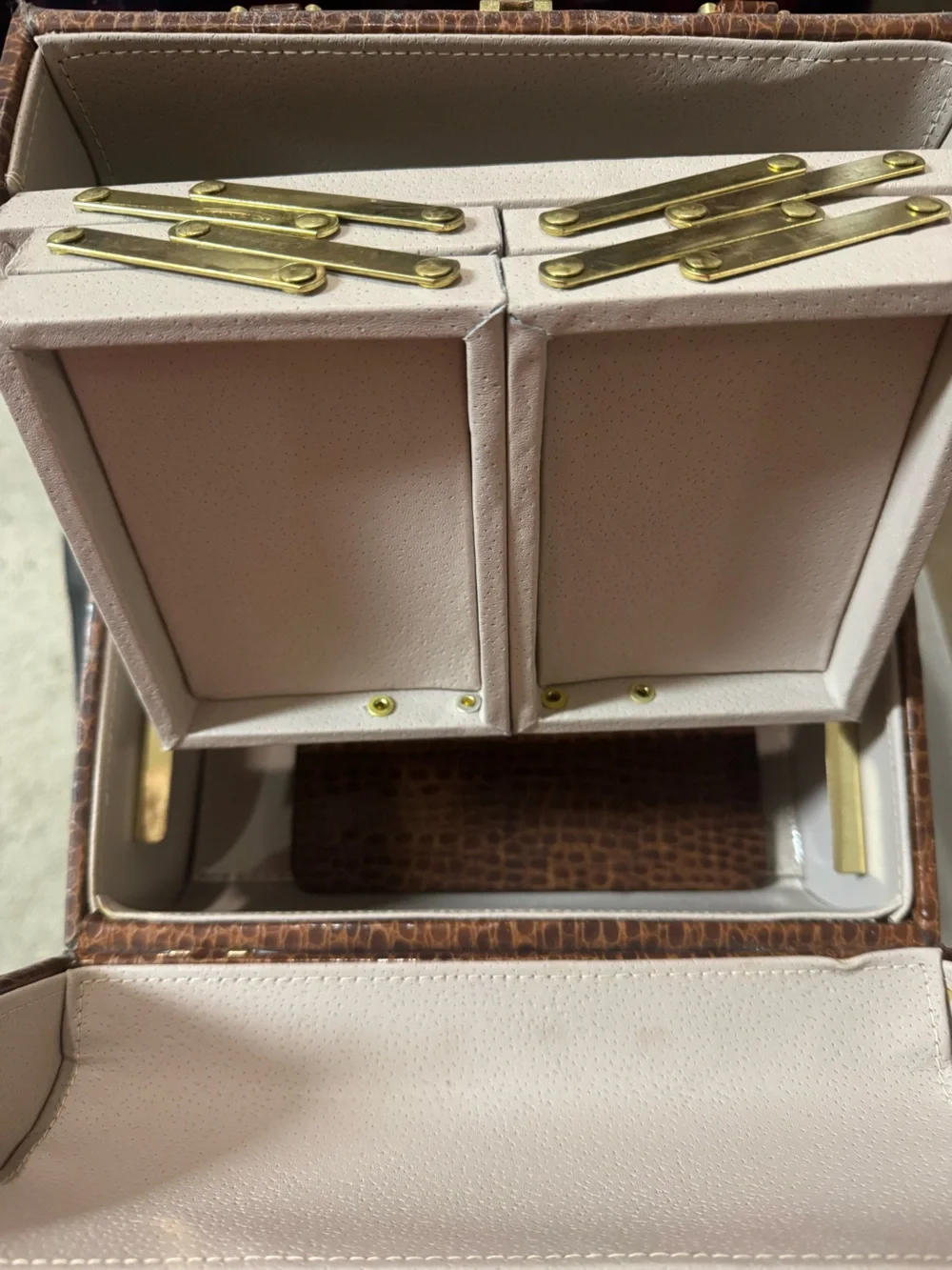 Neiman Marcus croc embossed