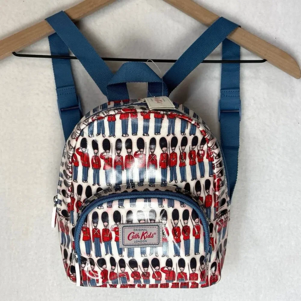 Cath Kidston Mini Vinyl Backpack London Royal Guard Soldiers Retro NWT