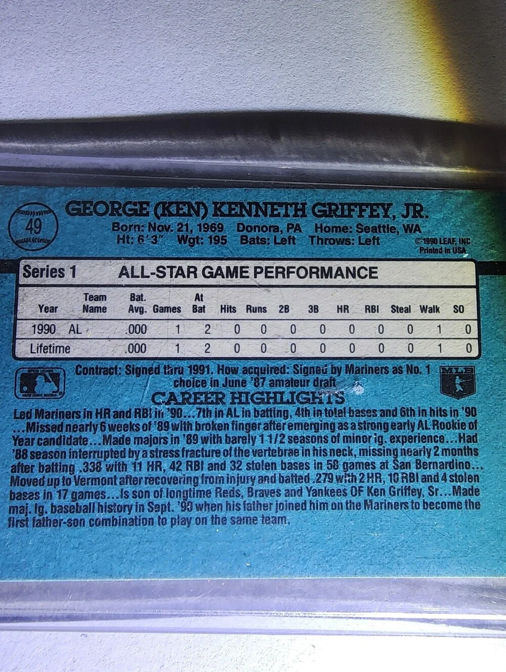 Donruss durable clear