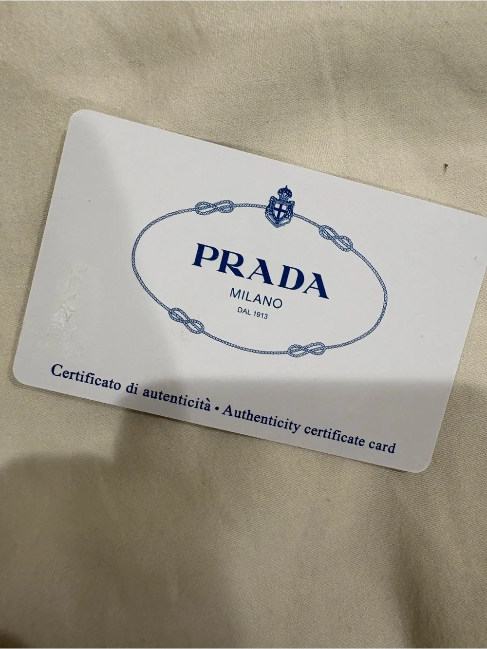 Prada branded accessory