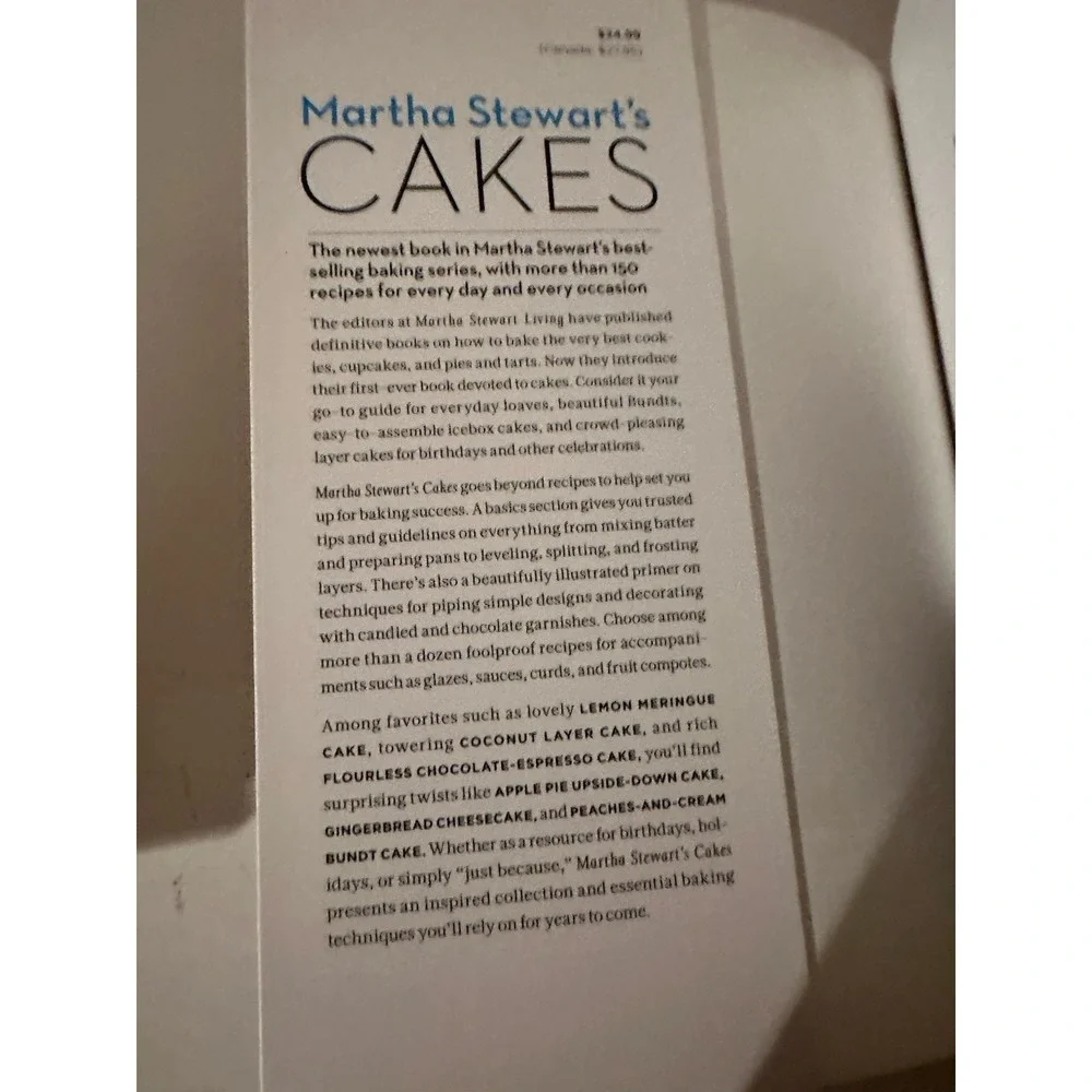 Martha Stewart's Cakes: Our First-Ever Book of Bundts, Loaves Etc TPB 1st Ed EC‎