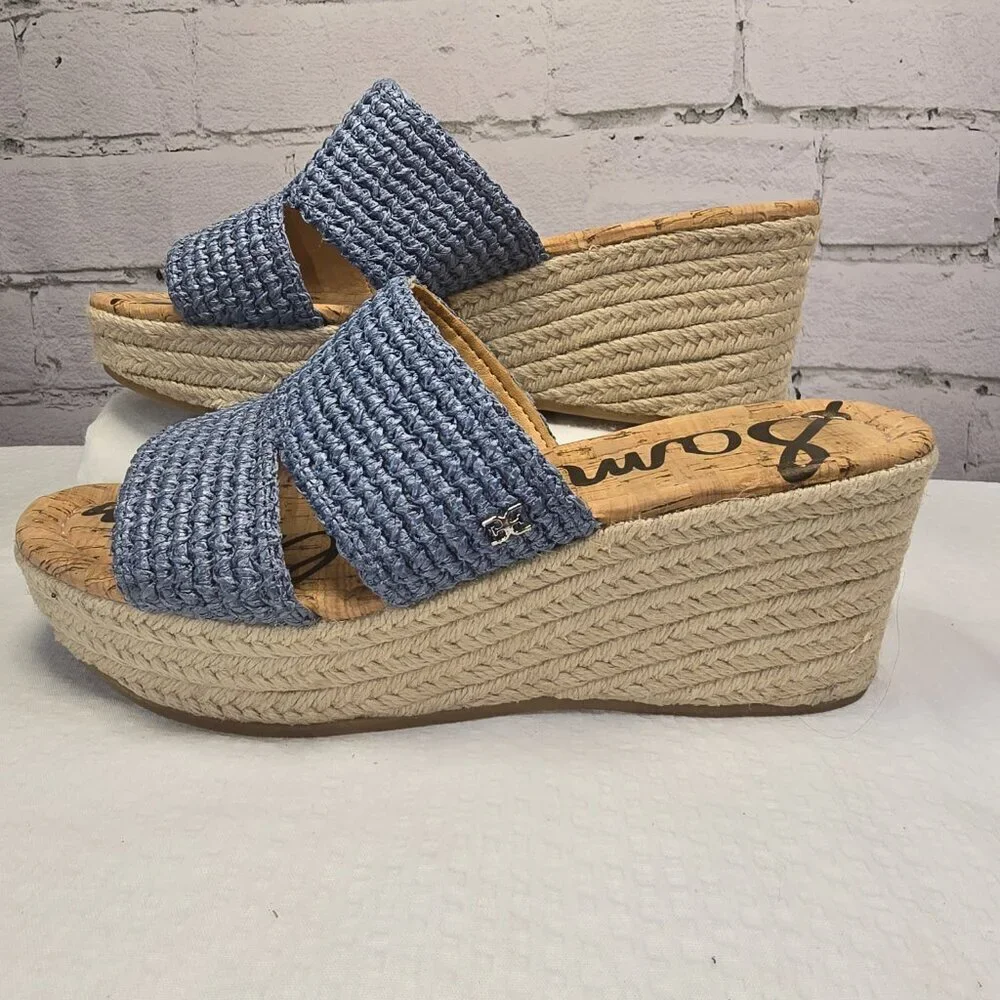 Sam Edelman blue textile