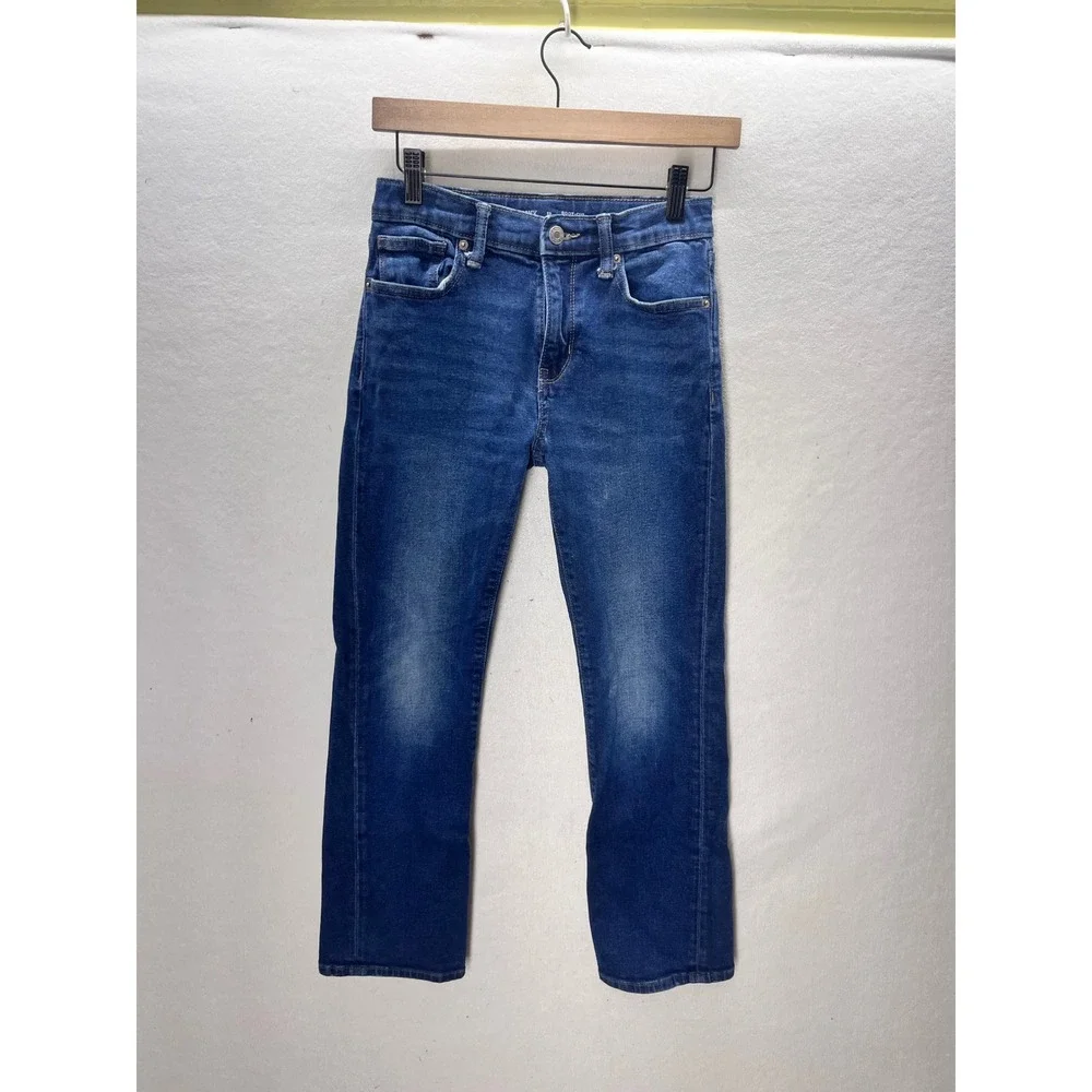 Old Navy Boot-Cut Jeans Boys Size 12 Blue Built-In Flex‎ Denim 3444