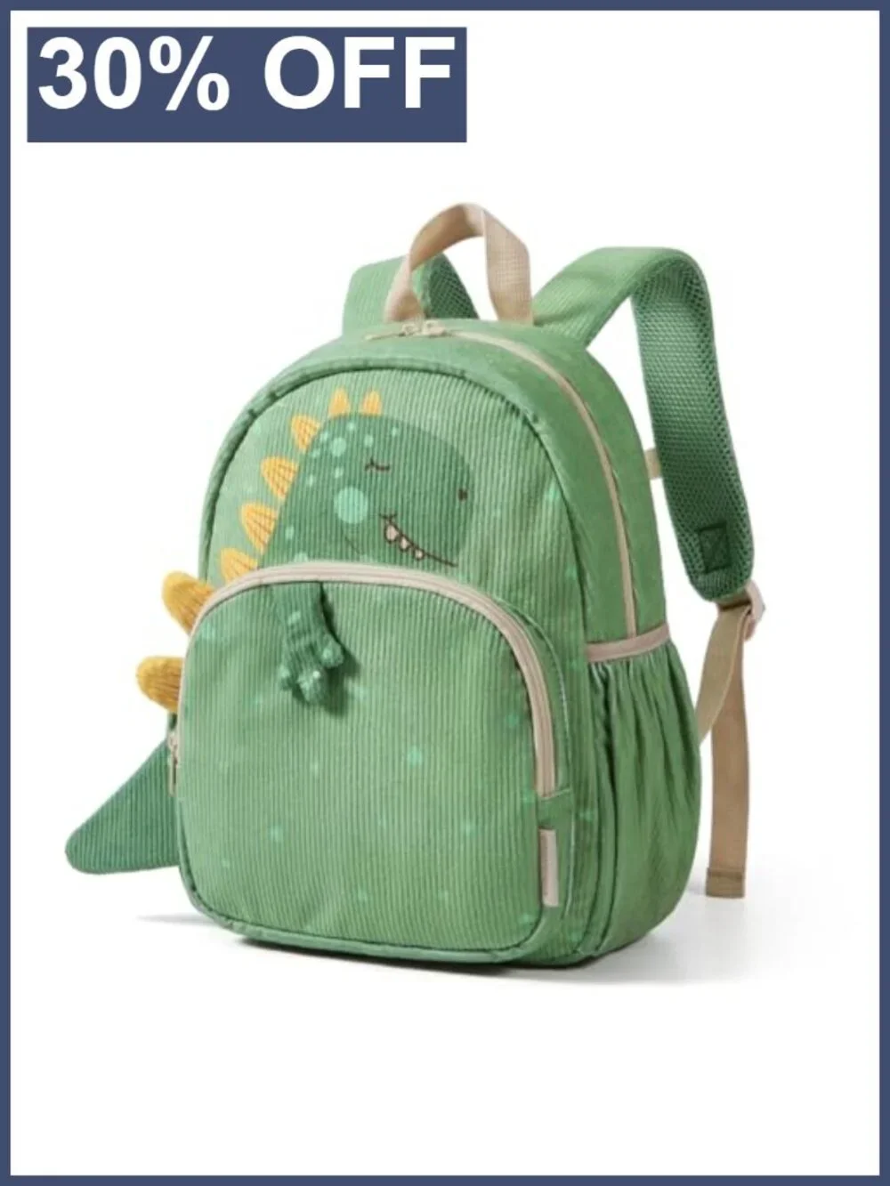 Toddler Corduroy Backpack for Boys Girls 2-4 Preschool Bookbag Lightweight