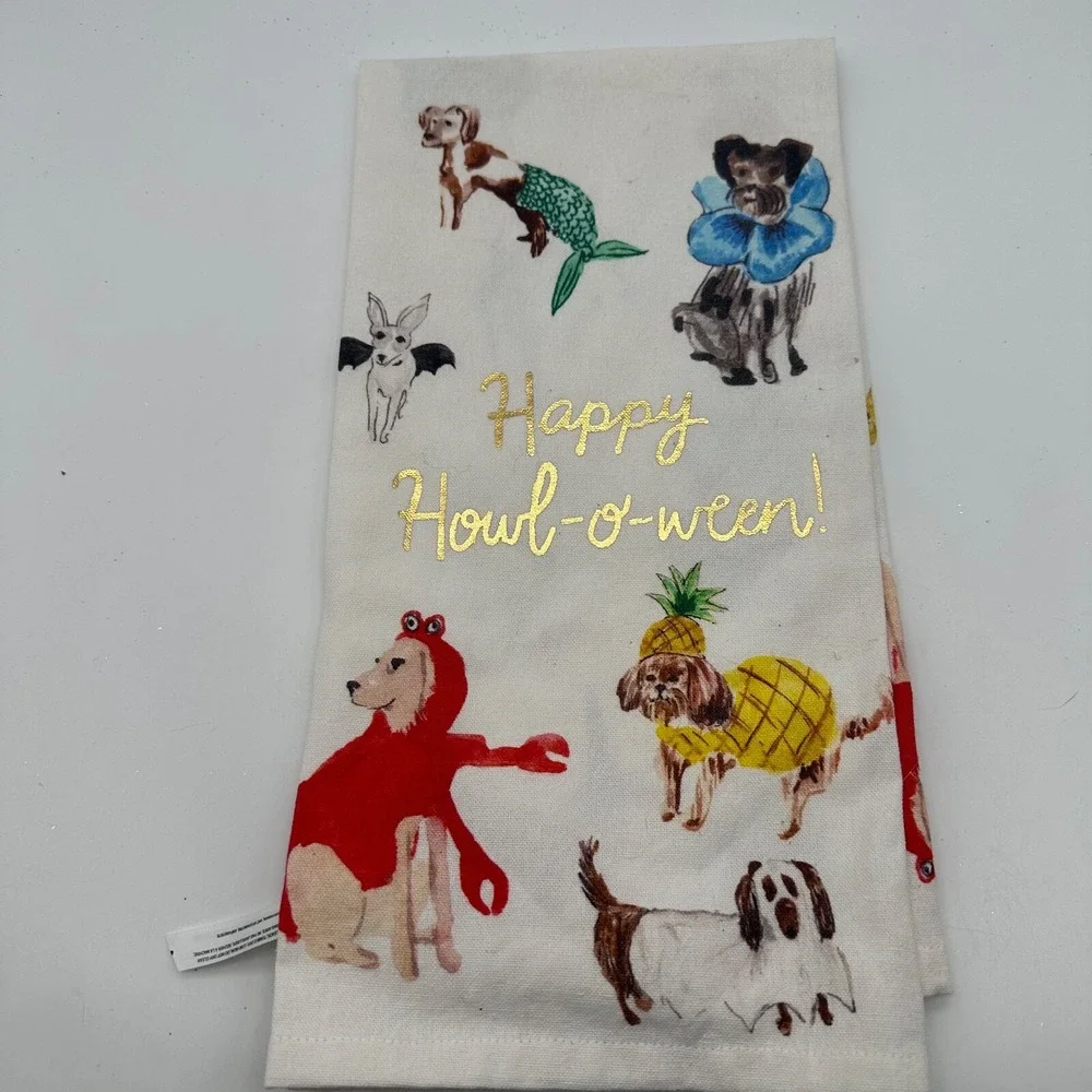 Anthropoly Pauline‎ Happy Howl-oween Dish Towel 21