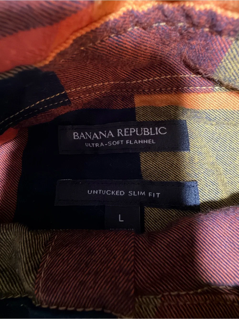 Banana Republic Flannel Shirt Men’s size Large