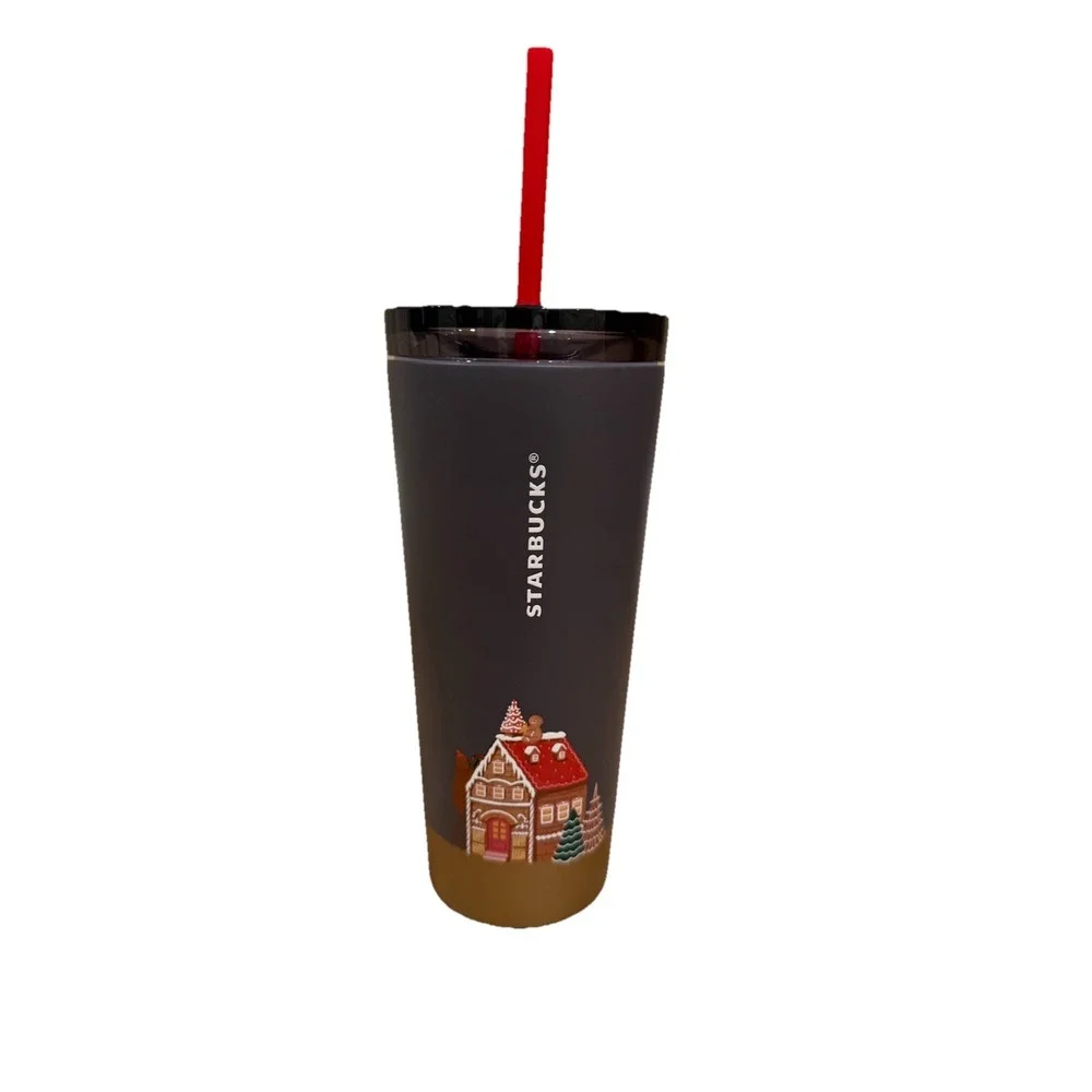 Starbucks 2025 Holiday Christmas Gingerbread House Tumbler‎ 16oz