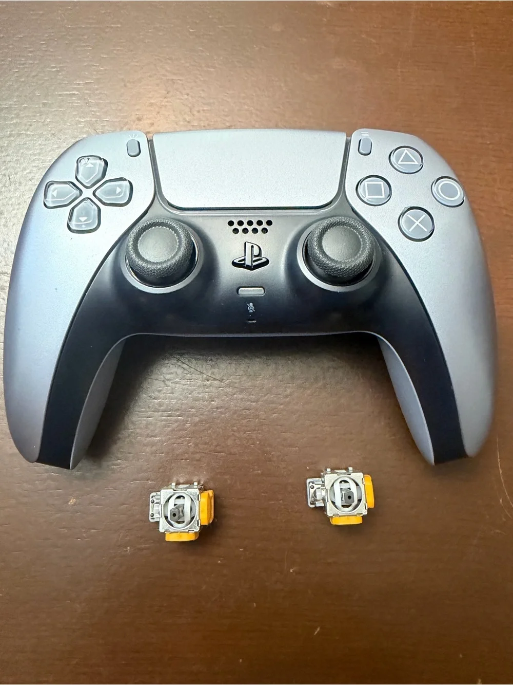 Custom silver controller for ps5 hall efect upgrade