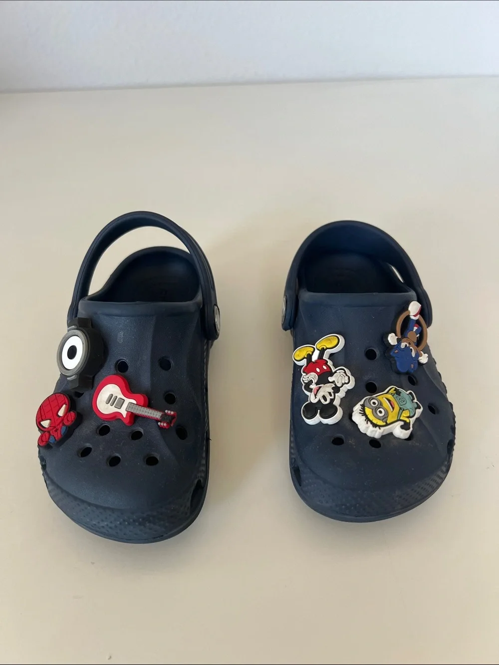 Kids Navy Crocs Clog with Fun Charms