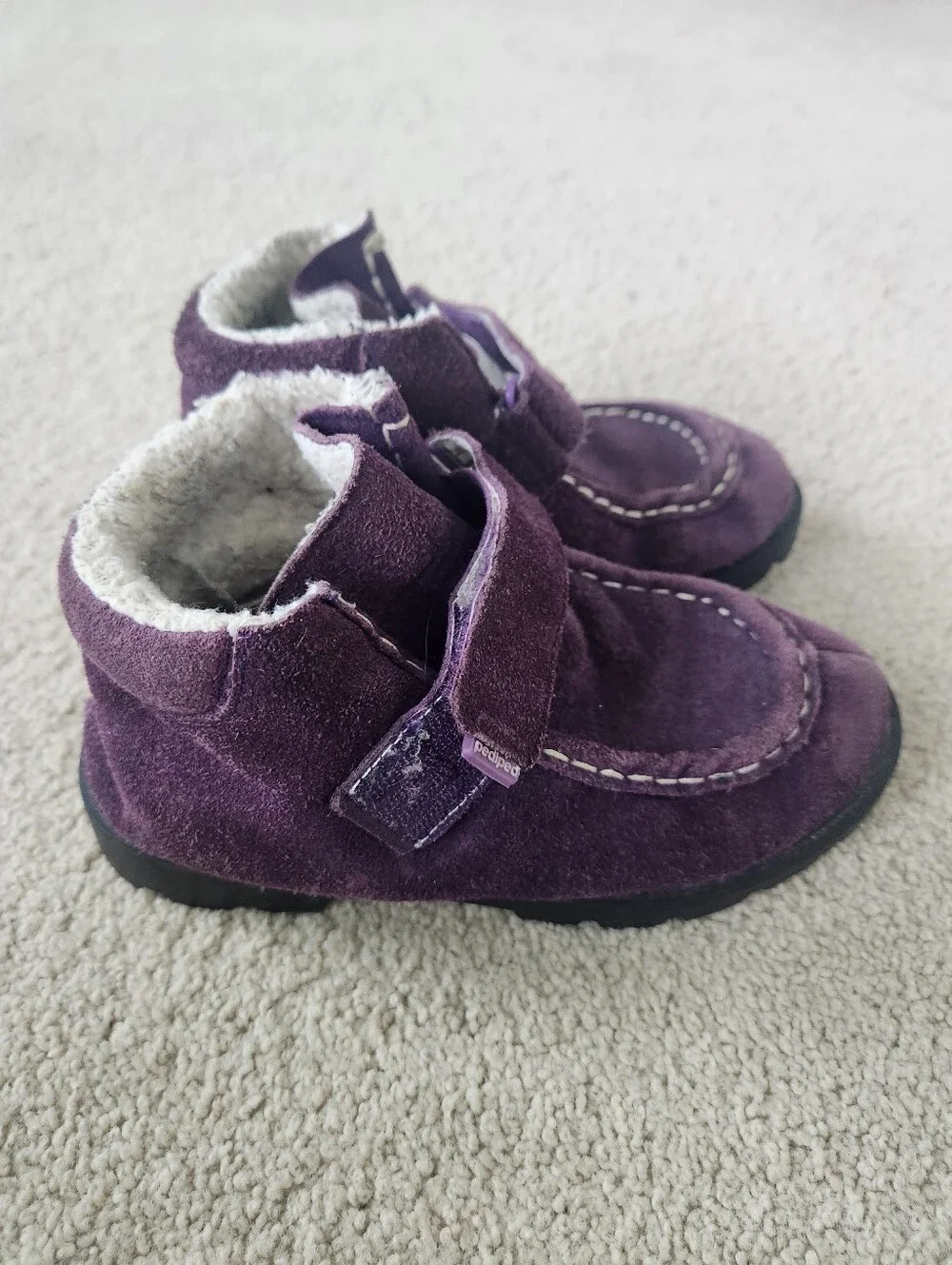 pediped purple suede