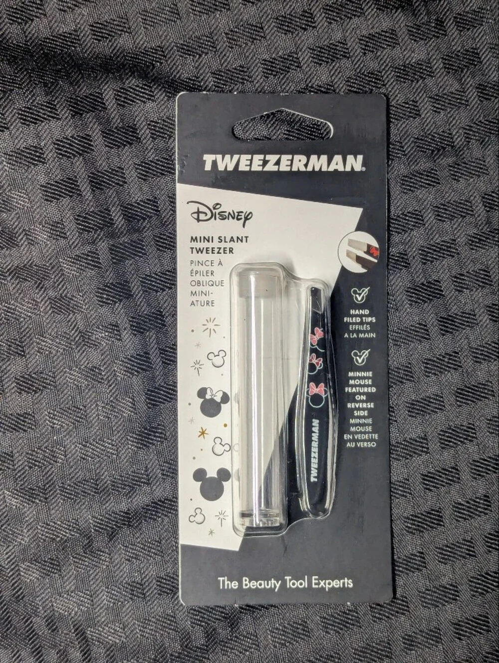 Black Minnie Mouse Disney Mini Slant Tweezermans.