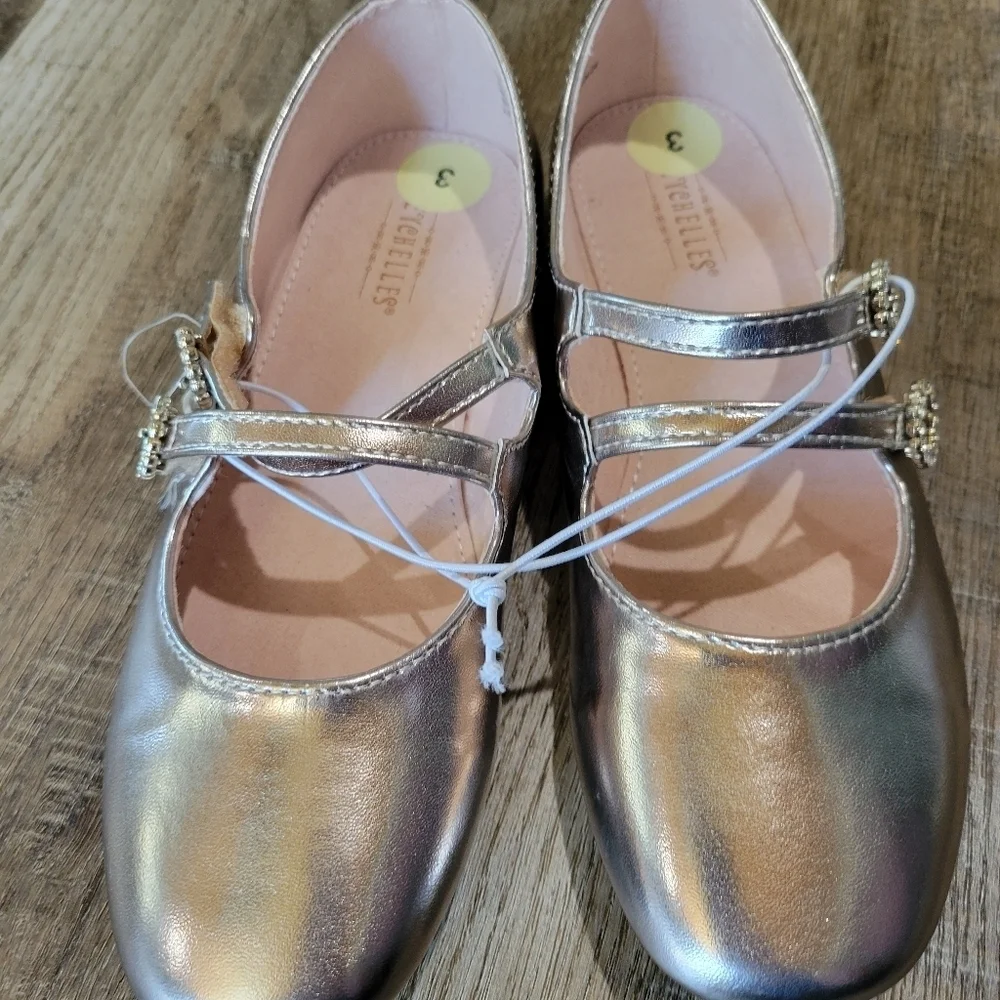 Seychelles Metallic Gold Kids Shoes by