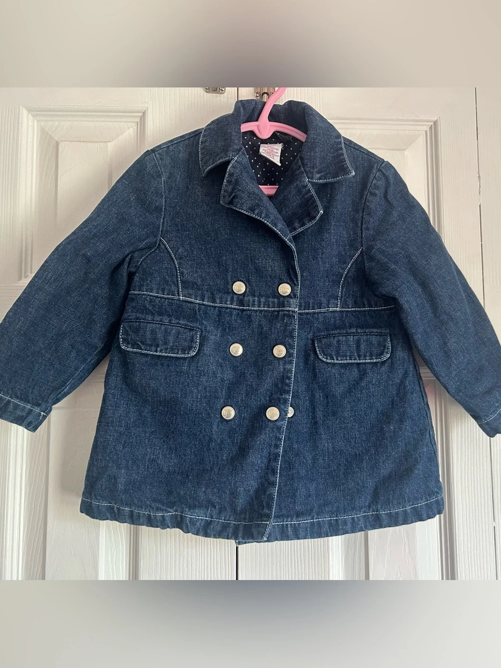 Adorable Vintage Gymboree denim pea coat size 3 years