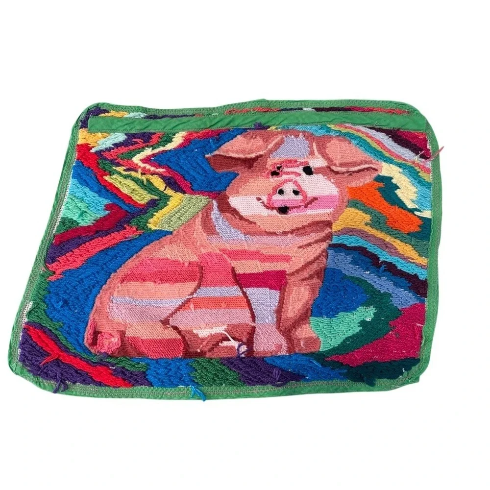 Handmade needlepoint art