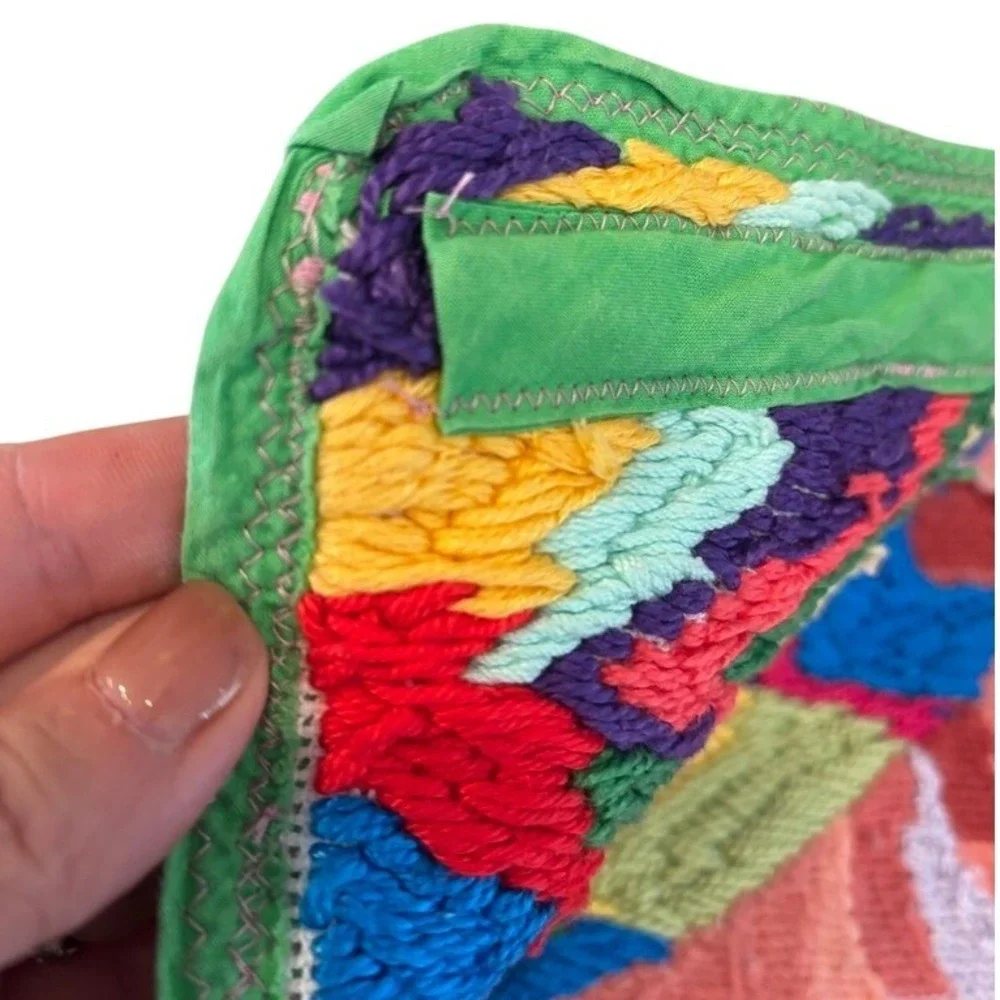 Handmade needlepoint art