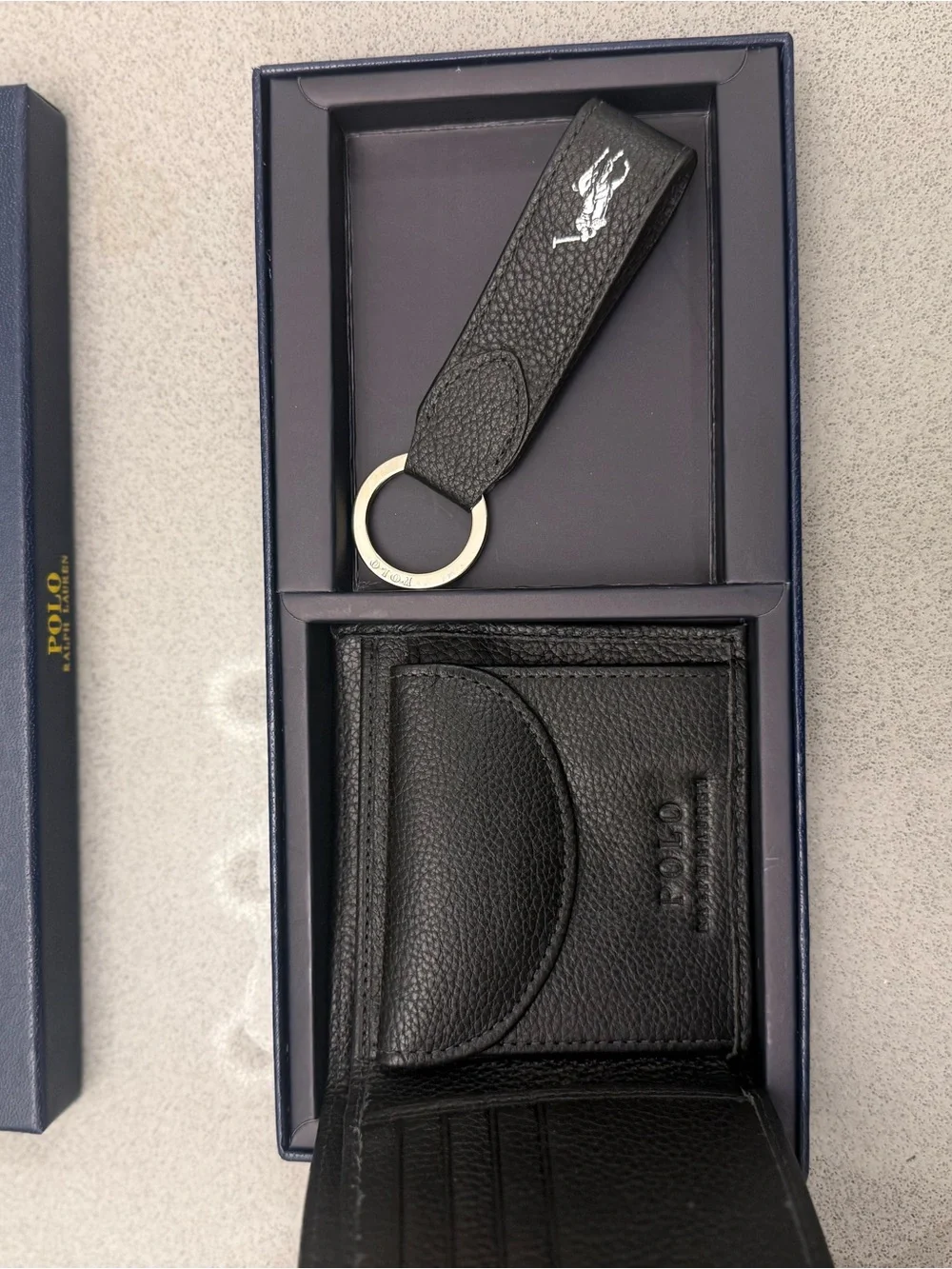 Polo Ralph Lauren black pebbled