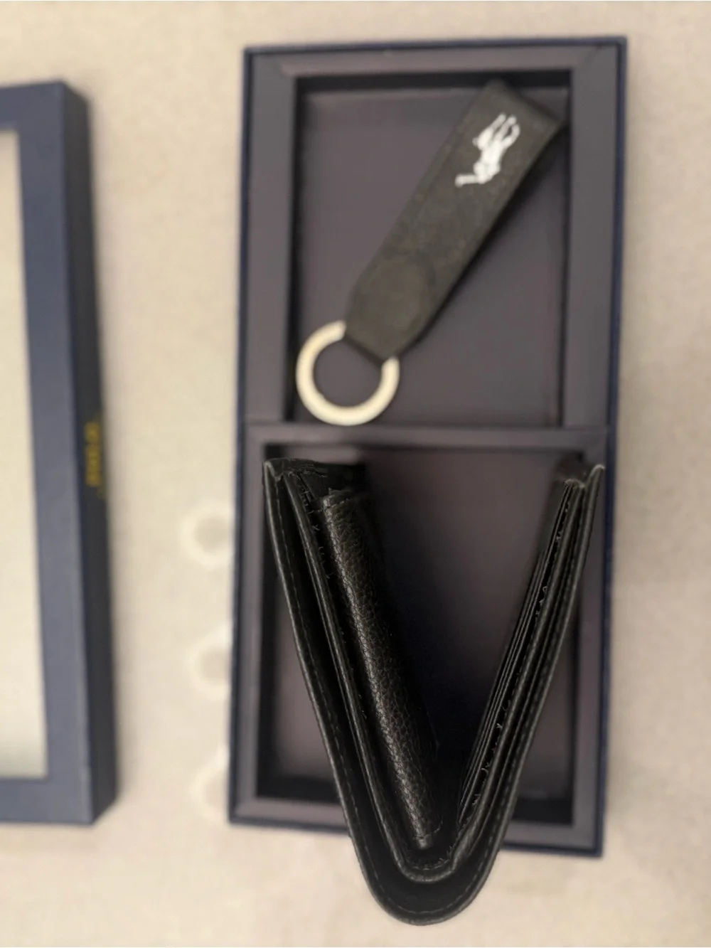 Polo Ralph Lauren black pebbled