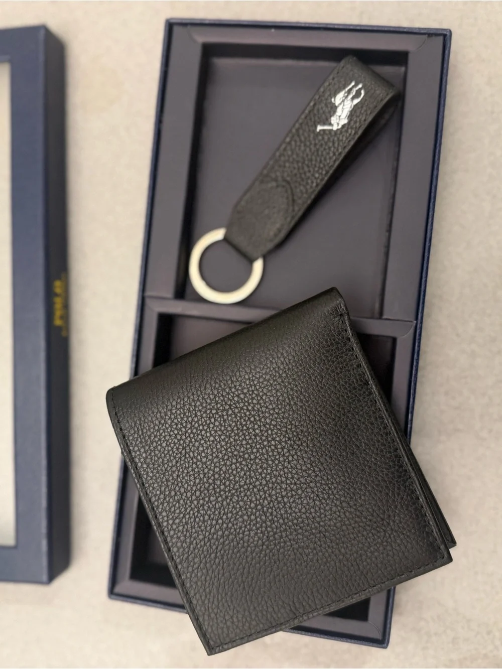 Polo Ralph Lauren black pebbled