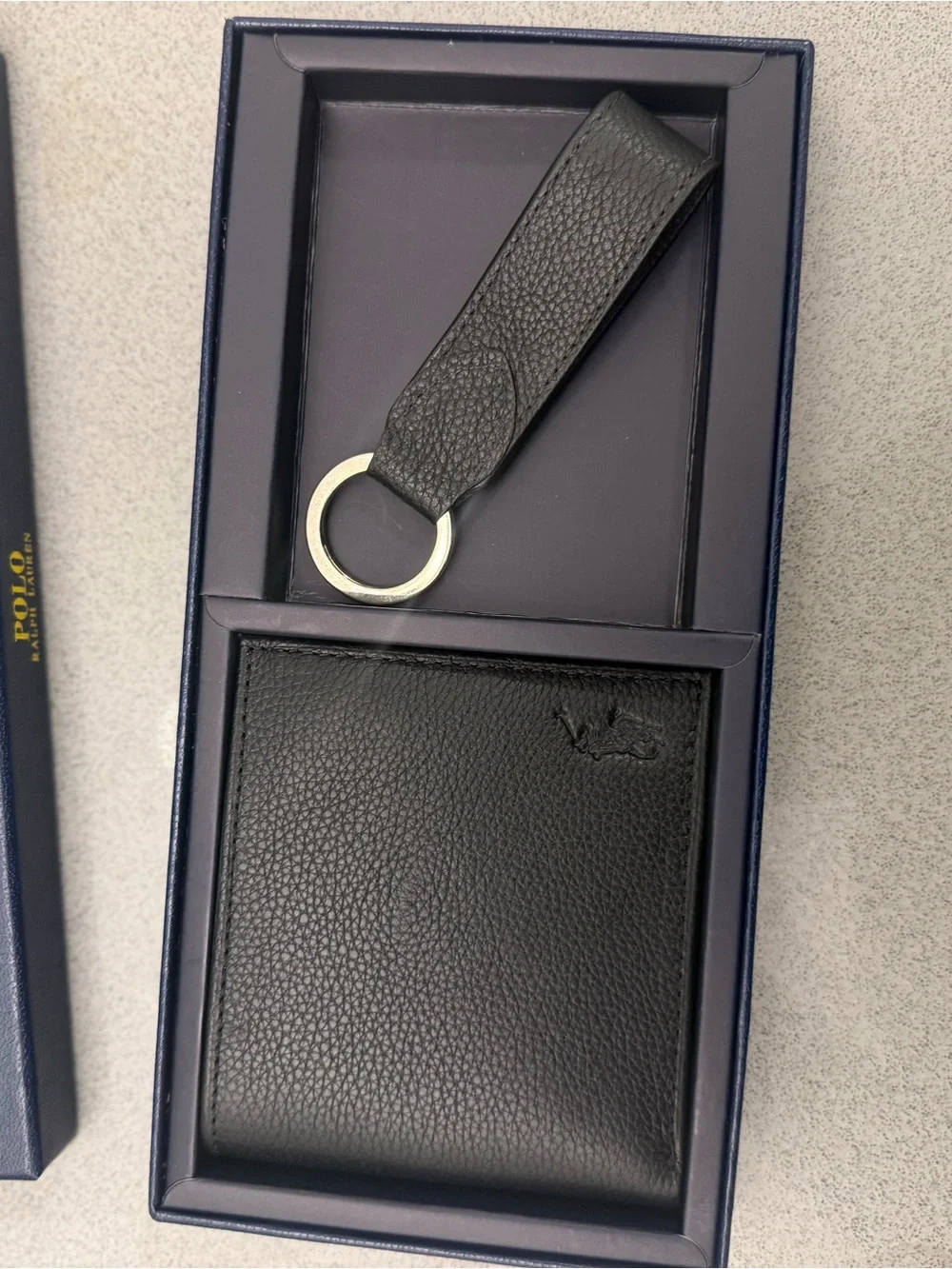 Polo Ralph Lauren black pebbled