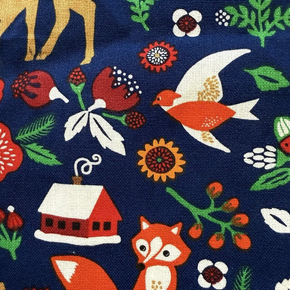 Lot Of 3 IKEA Vinter 2021 Kids OSFA Navy Holiday Print Christmas APRON 17938