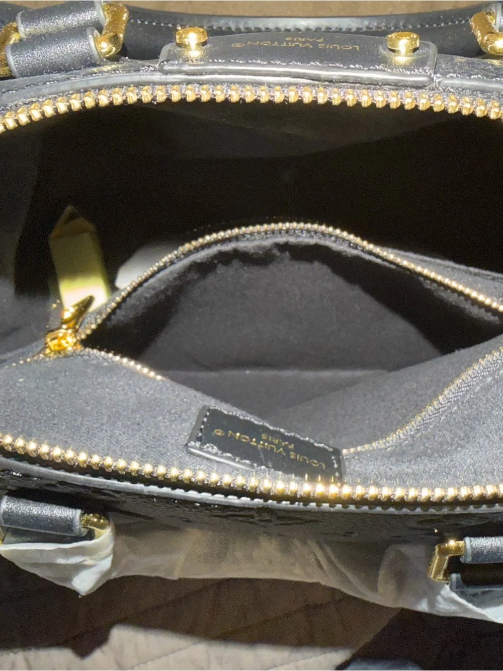 Louis Vuitton structured leather