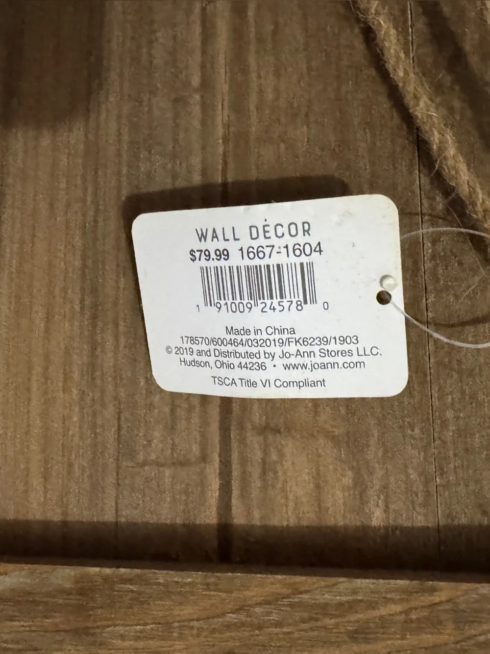 Joann Fabrics rustic brown