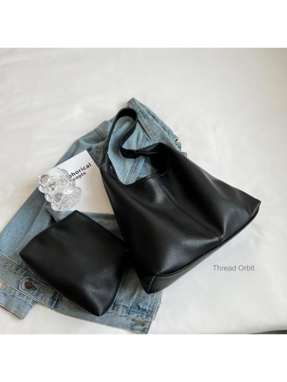 Slouchy Hobo Tote Bag for Women Soft PU Leather Shoulder Purses Work Everyday
